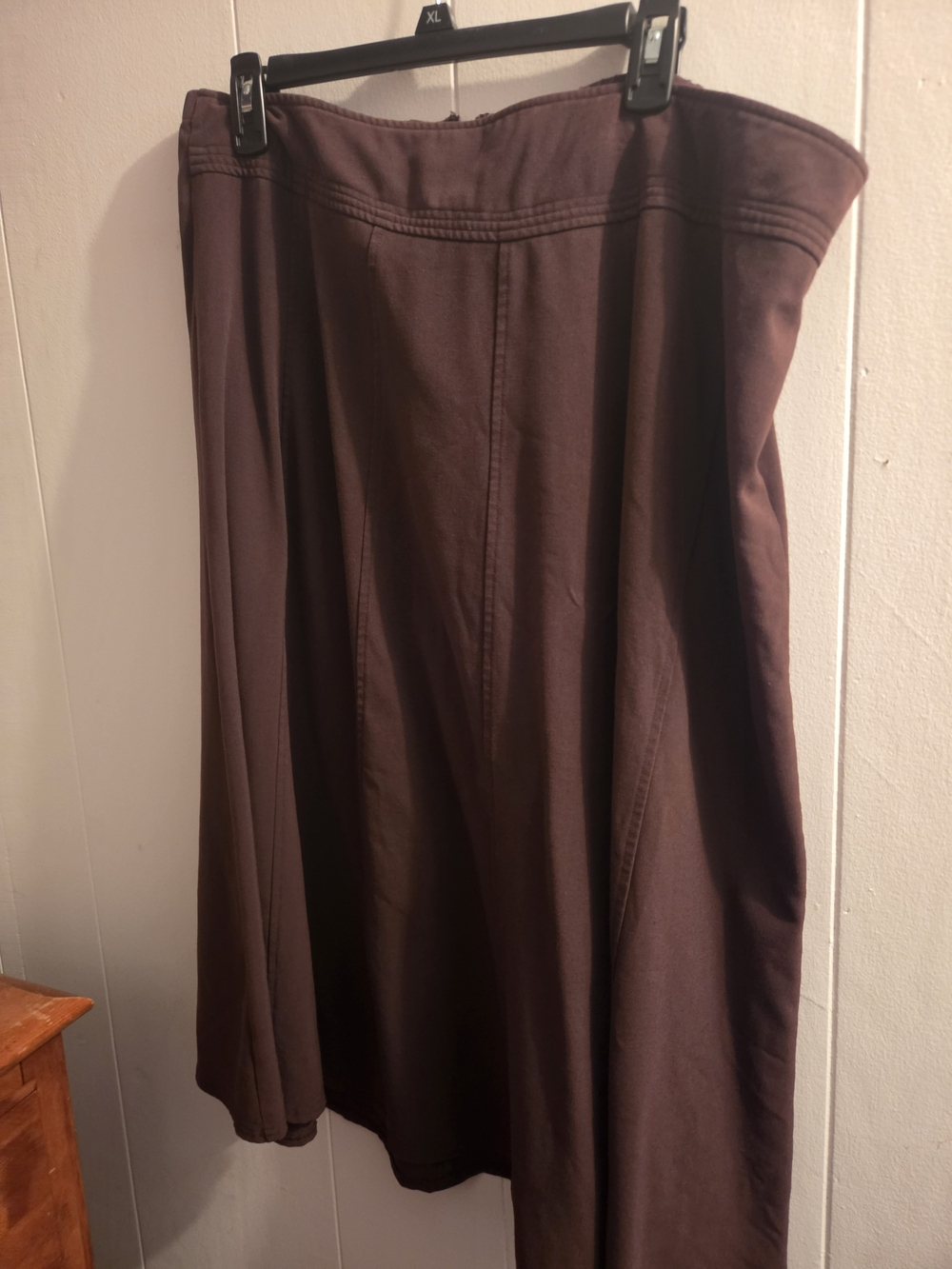 Women's A-Line Skirt in Deep Brown - Timeless Flare